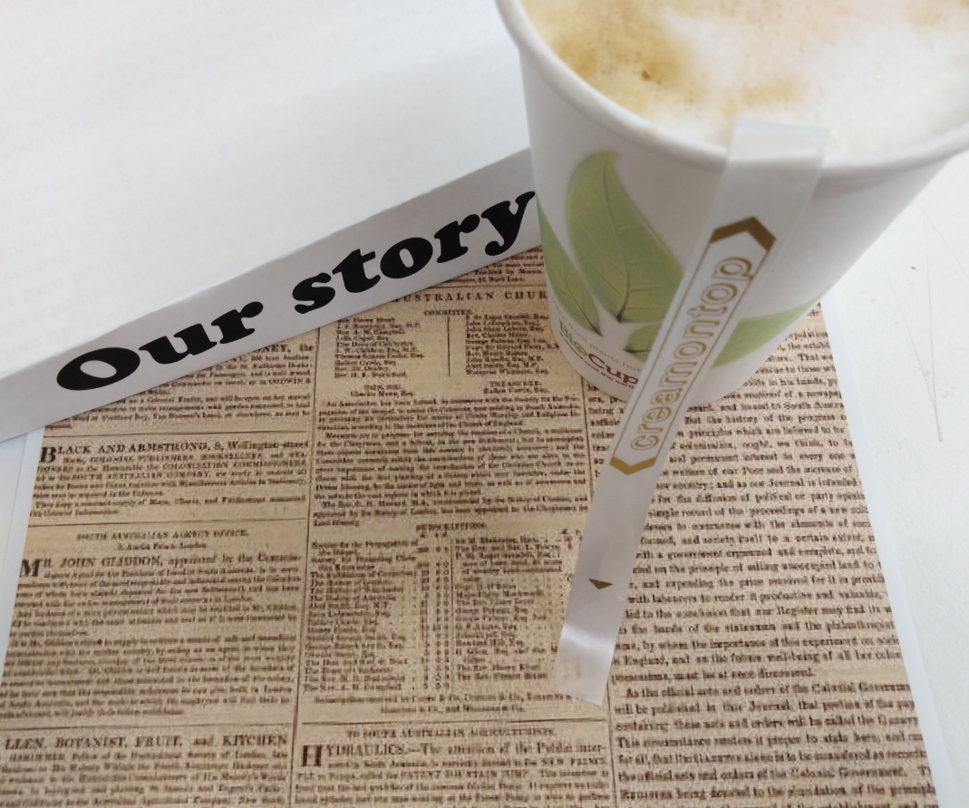 Our story starts from a cup of coffee with a cream on the top.